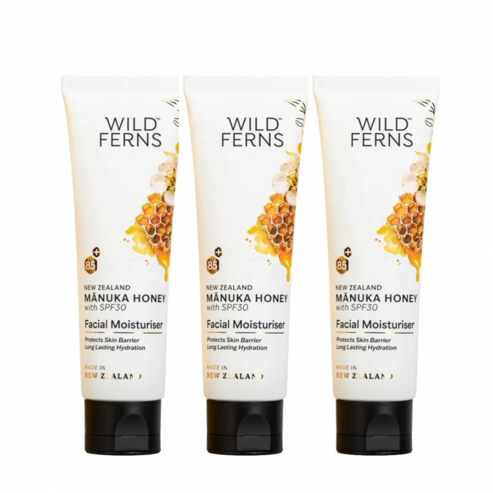 Parrs 帕氏 麦卢卡蜂蜜 SPF30 保湿防晒面霜 80ml（3支装）