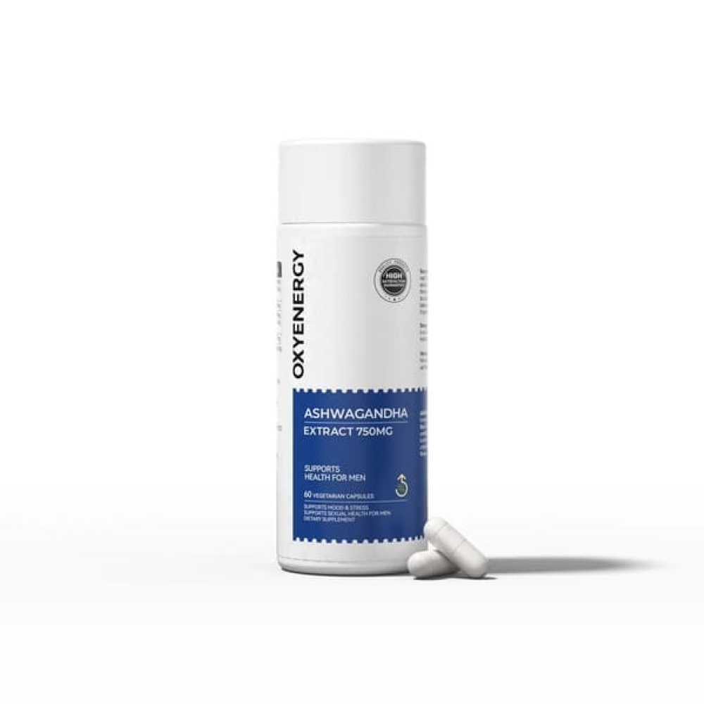 Oxyenergy南非醉茄复合胶囊 60粒（南非醉茄＋人参＋黑姜复合配方）