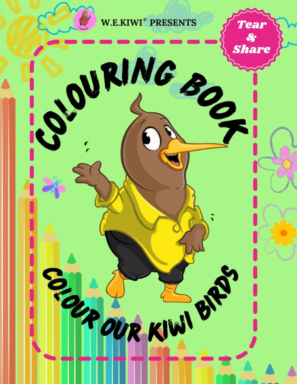 新西兰《彩绘我们的 Kiwi 鸟》｜创意涂色书