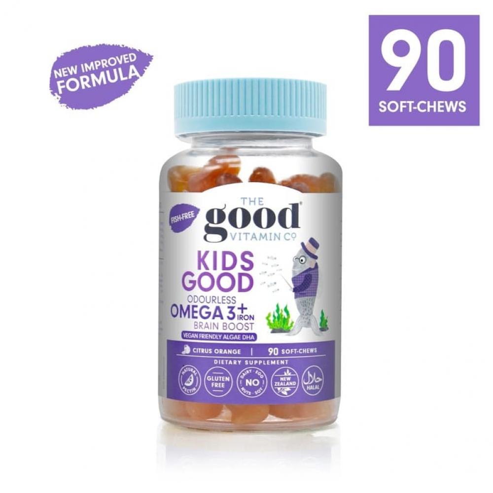 Good Vitamin 儿童Omega3无腥味鱼油加铁 咀嚼软糖 90粒