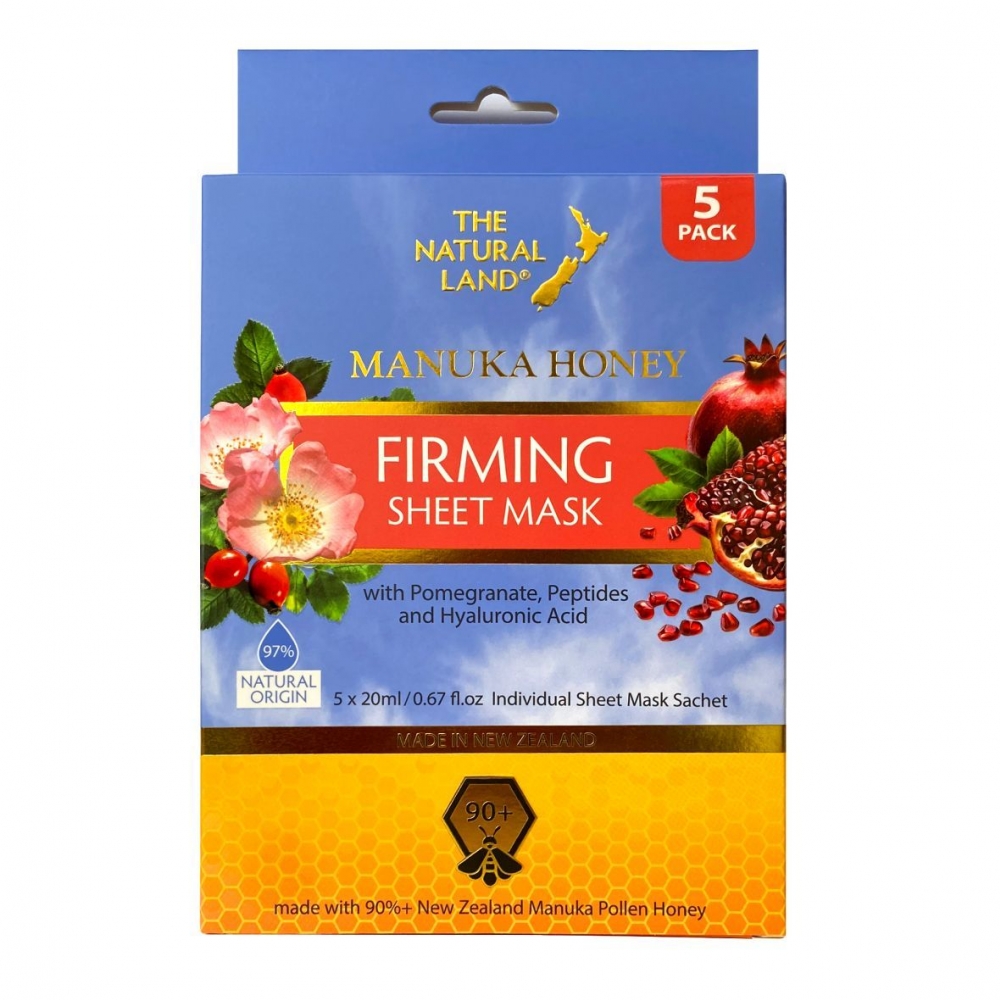 【同品牌买三赠一可混搭】 The Natural Land 麦卢卡蜂蜜紧致焕肤面膜 5片装（20ml x 5）