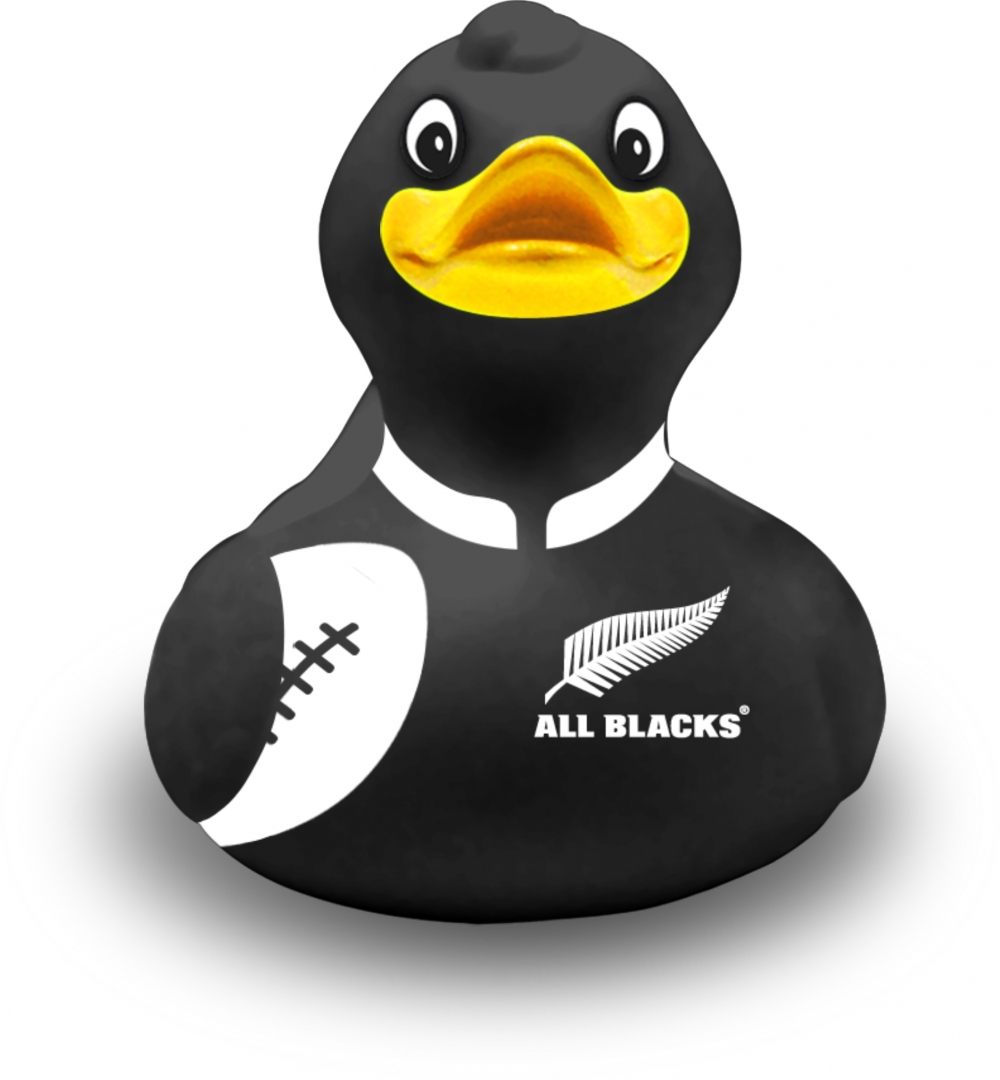 All Blacks 黑色小鸭浴室玩具