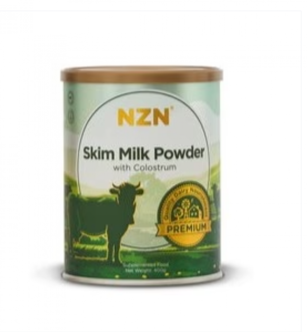 【NZN买三赠一】 NZN新西兰原装脱脂牛初乳奶粉（400克）每 25g 含 1000mg IgG 免疫球蛋白