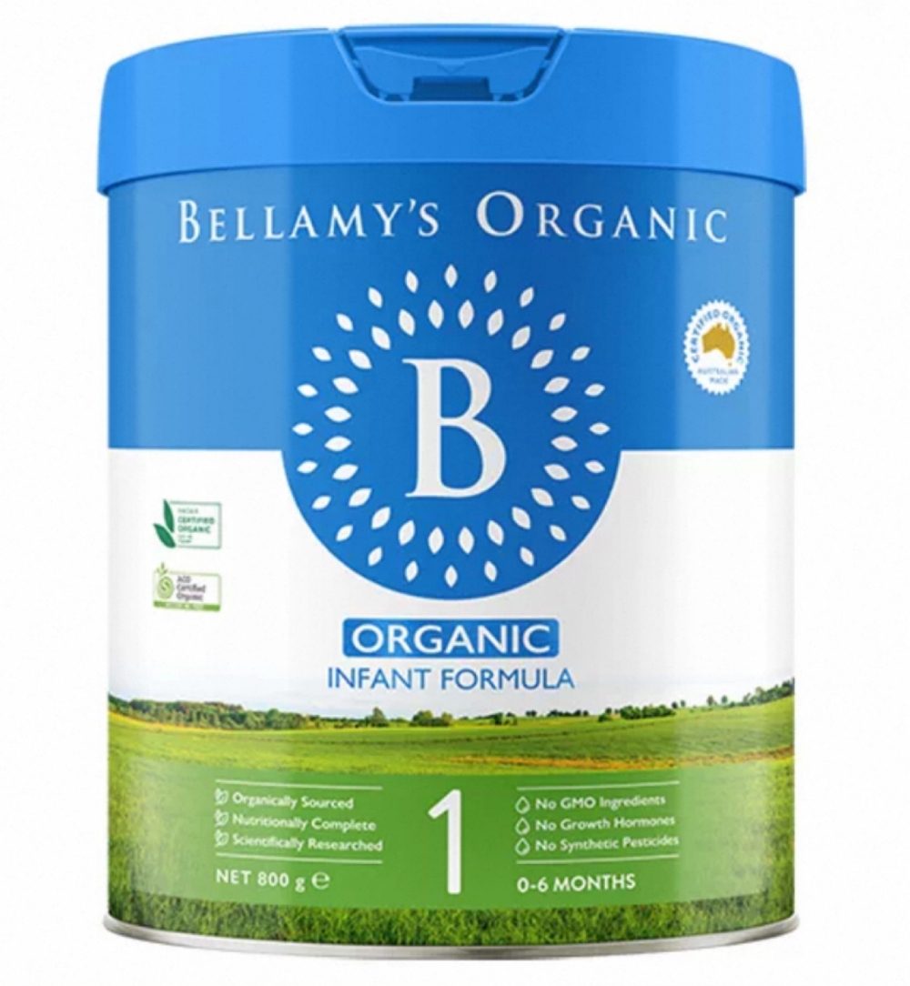 【包邮】贝拉米Bellamy有机婴儿奶粉一段6罐