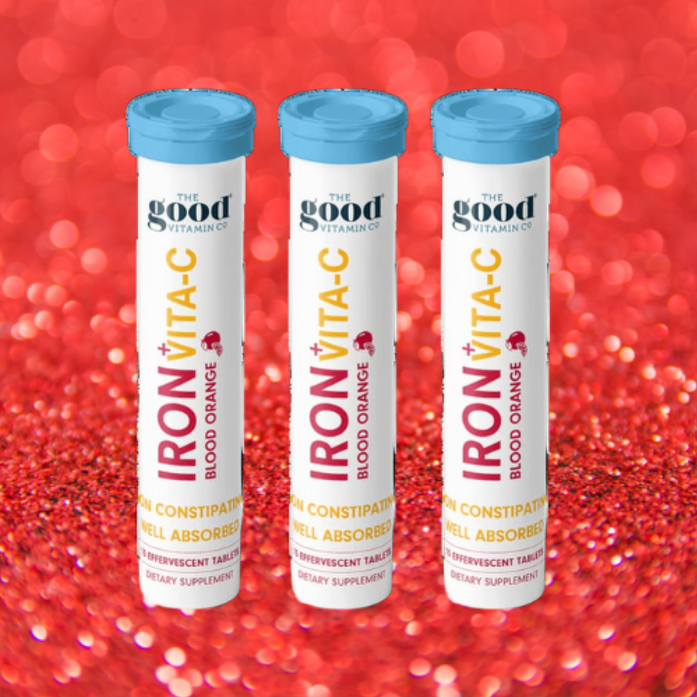 Good 补铁+维生素C泡腾片（血橙味 15 片装）（3管装）