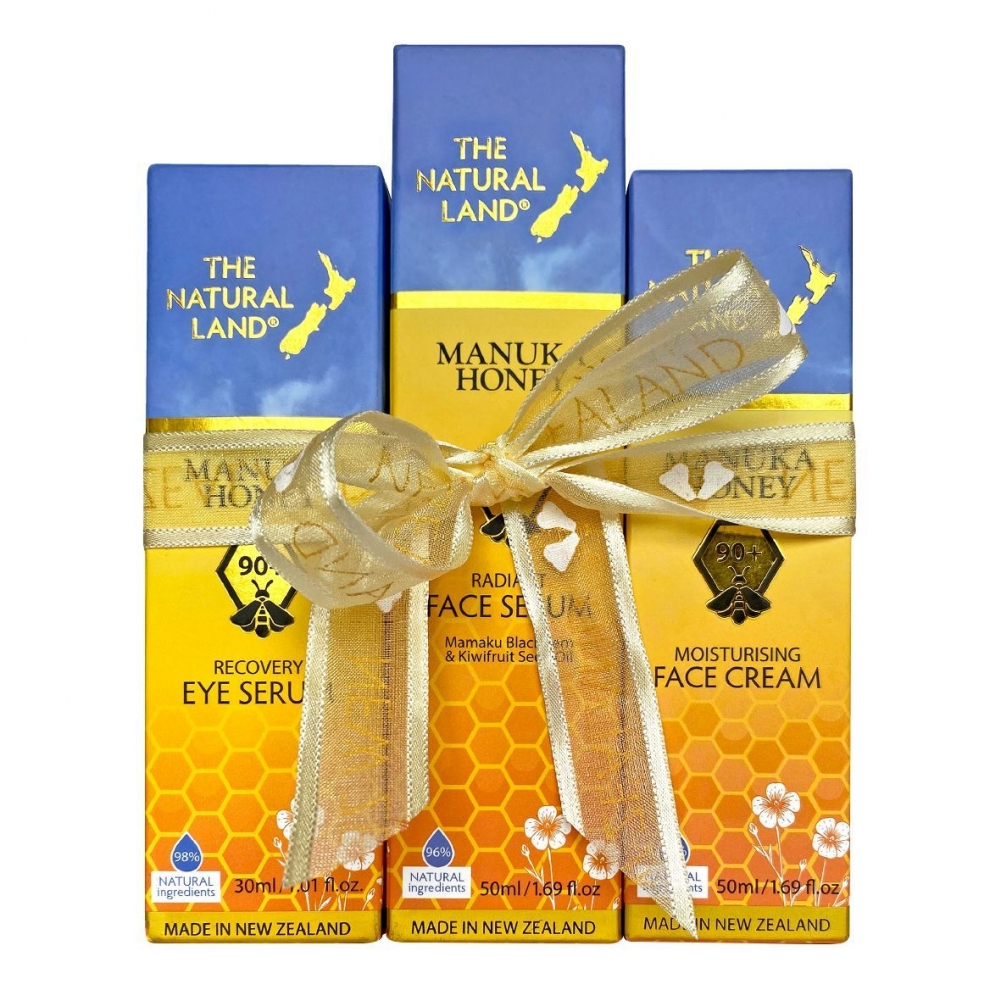 【同品牌买三赠一可混搭】 The Natural Land 麦卢卡蜂蜜保湿面霜眼霜三件套（眼部精华+面部精华+面霜）