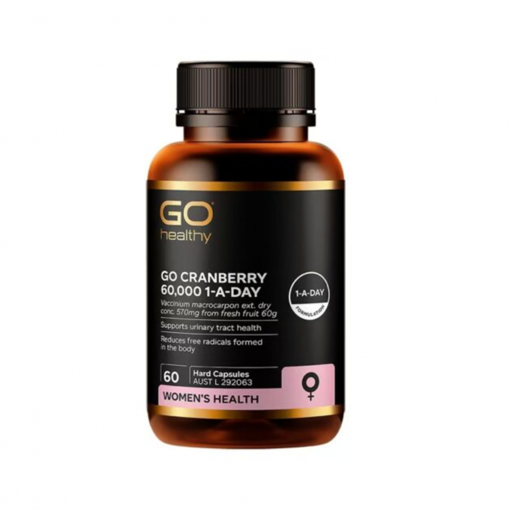 【同品牌买4赠1】 Go Healthy高之源 高之源蔓越莓高浓度配方胶囊 60000毫克 60粒