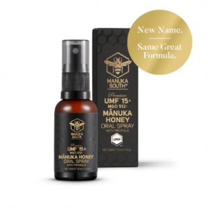 【同品牌满1000纽币送5+麦卢卡蜂蜜】 Manuka South UMF15+ 蜂胶精华口腔喷雾 30ml