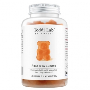 Teddi Lab  by Unichi 玫瑰富铁小熊软糖 60粒