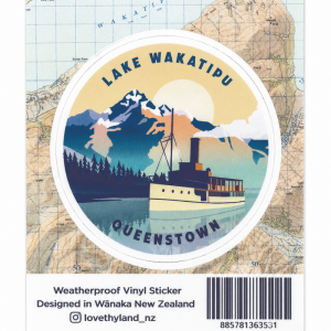 新西兰Lake Wakatipu Earnslaw 瓦卡蒂普湖蒸汽船贴纸