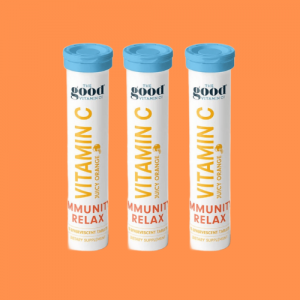 Good 维生素C免疫舒缓泡腾片（橙味 15 片装）（3管装）