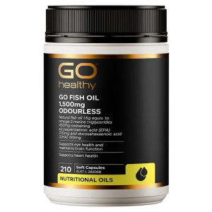 【同品牌买4赠1】 GO Healthy 1,500mg 深海鱼油 胶囊  210粒
