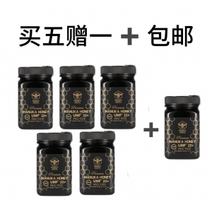 【同品牌满1000纽币送5+麦卢卡蜂蜜】 【买5赠1＋包邮】Manuka South 麦卢卡蜂蜜 UMF22+ 500克装