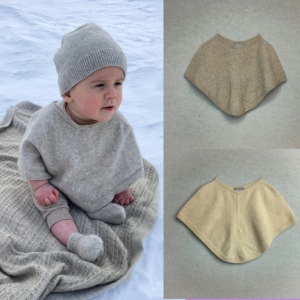 【KAPEKA买四赠一可混搭】 Kapeka美利诺 幼童羊毛经典斗篷(披肩) 均码（双色可选）专为1-12个月BABY设计