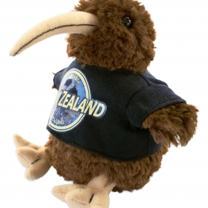 新西兰可爱 Kiwi 几维鸟毛绒玩具（新西兰 T 恤款）