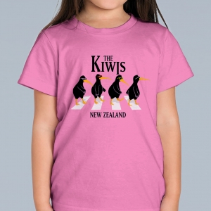 新西兰儿童 The Kiwis 粉色印花 T 恤